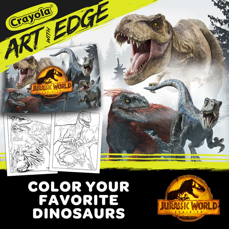 Art with Edge Jurassic World 3 Coloring Book